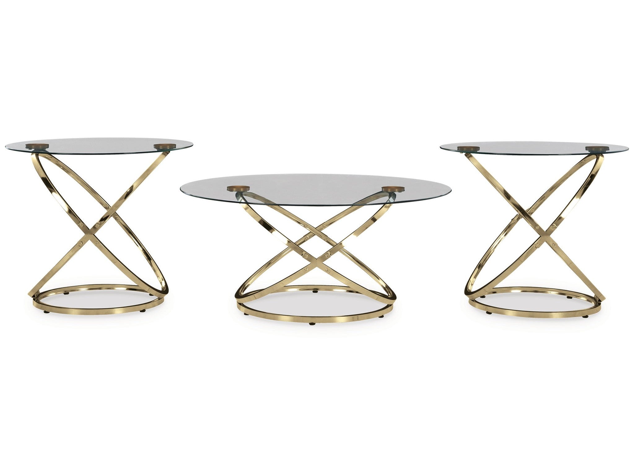 Crimonti - Occasional Table Set (Set of 3) - Champagne