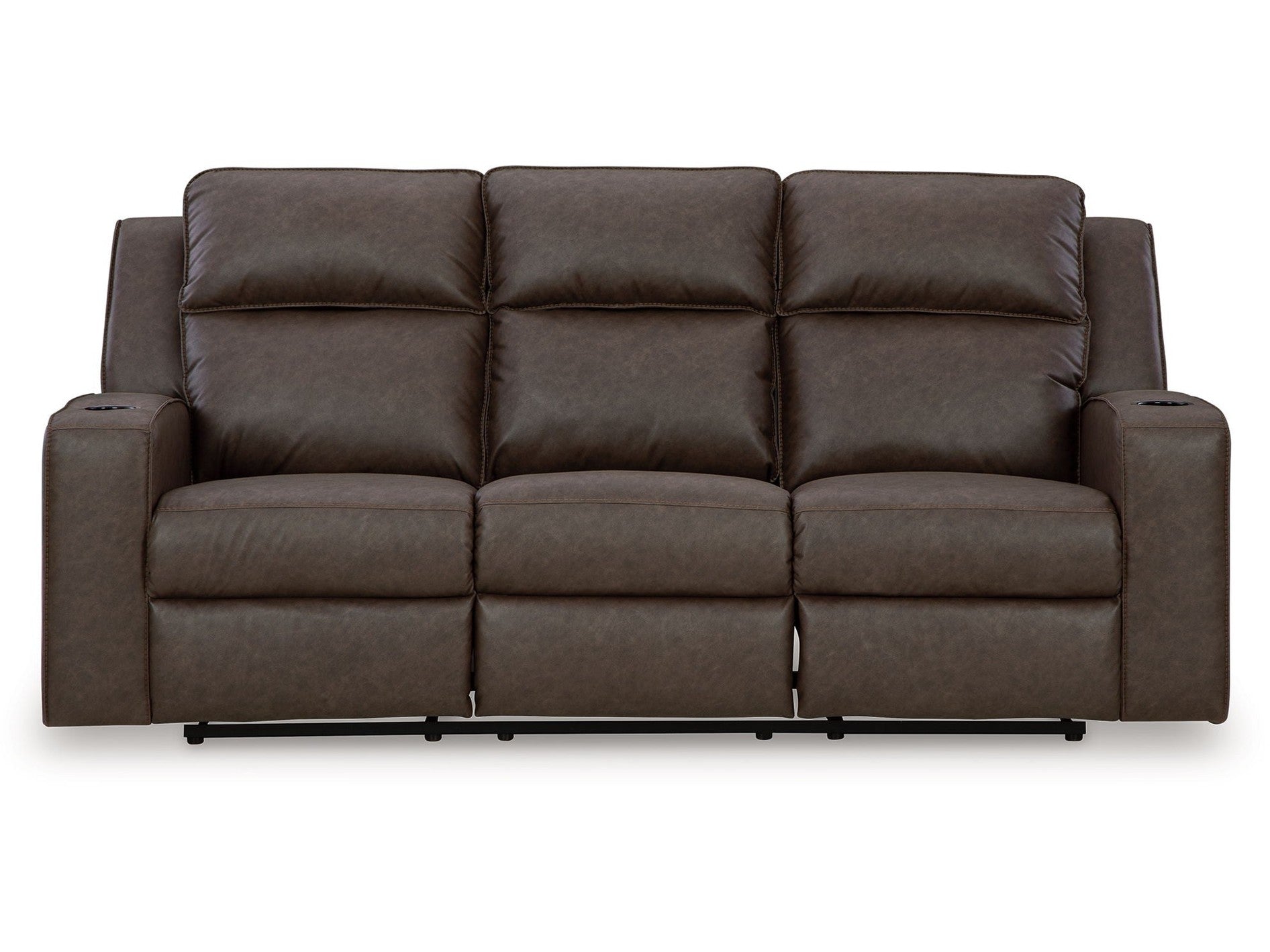 Lavenhorne - Rec Sofa W/Drop Down Table - Granite
