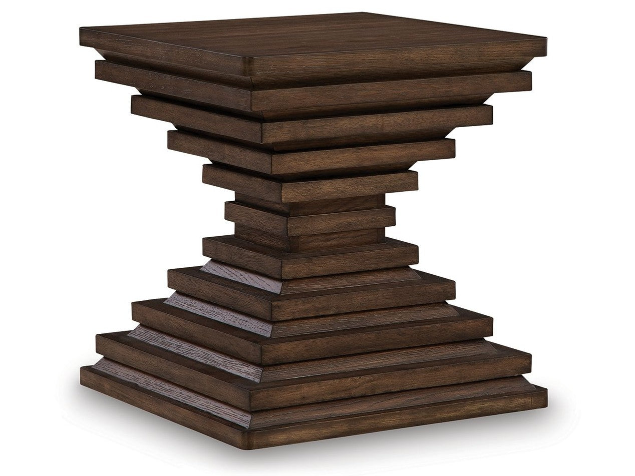 Hannodream - Square End Table - Warm Brown