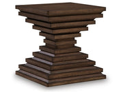 Hannodream - Square End Table - Warm Brown
