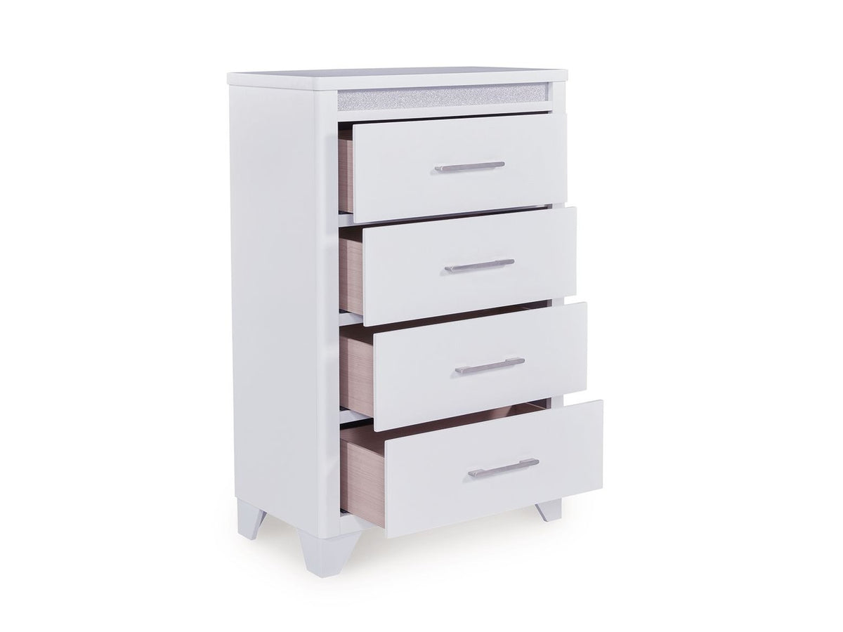 Jarlee - Four Drawer Chest - White