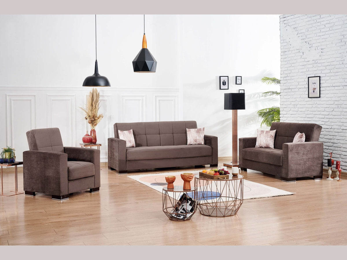 Ottomanson Armada - Upholstered Convertible Sofabed With Storage - Microfiber