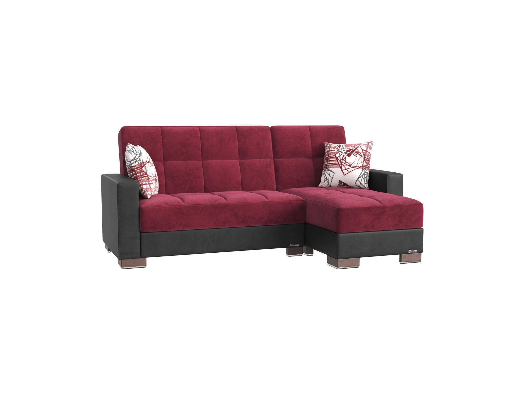 Ottomanson Armada - Upholstered Convertible Chaise Lounge With Storage - Microfiber