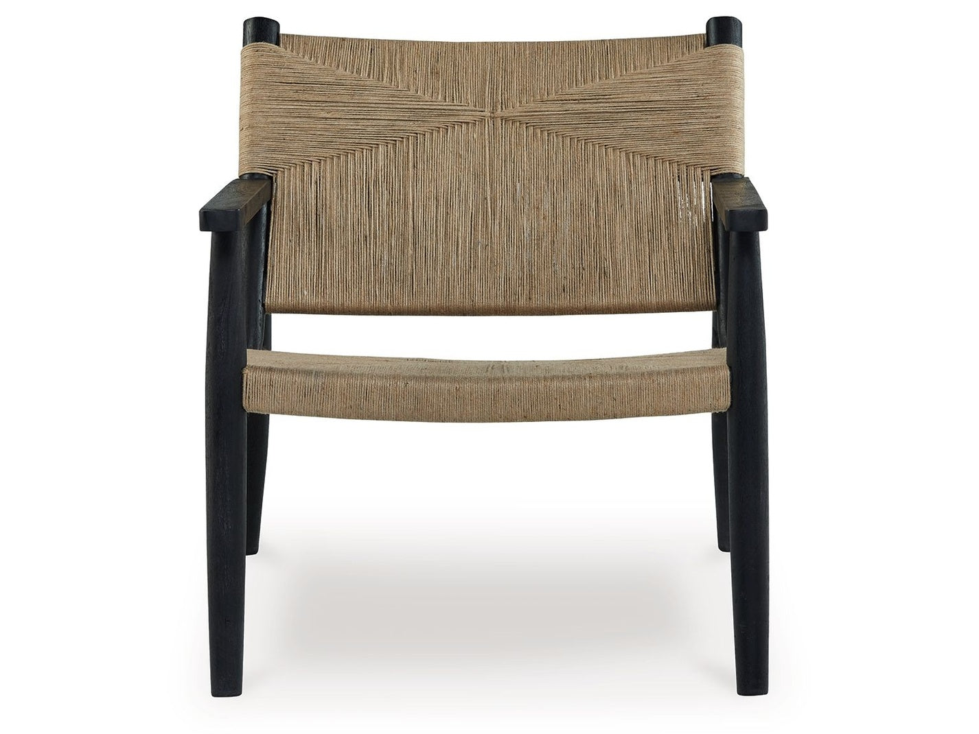 Halfmore - Accent Chair - Black / Natural