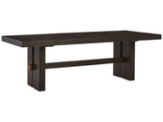 Burkhaus - Rectangular Dining Room Extension Table - Dark Brown