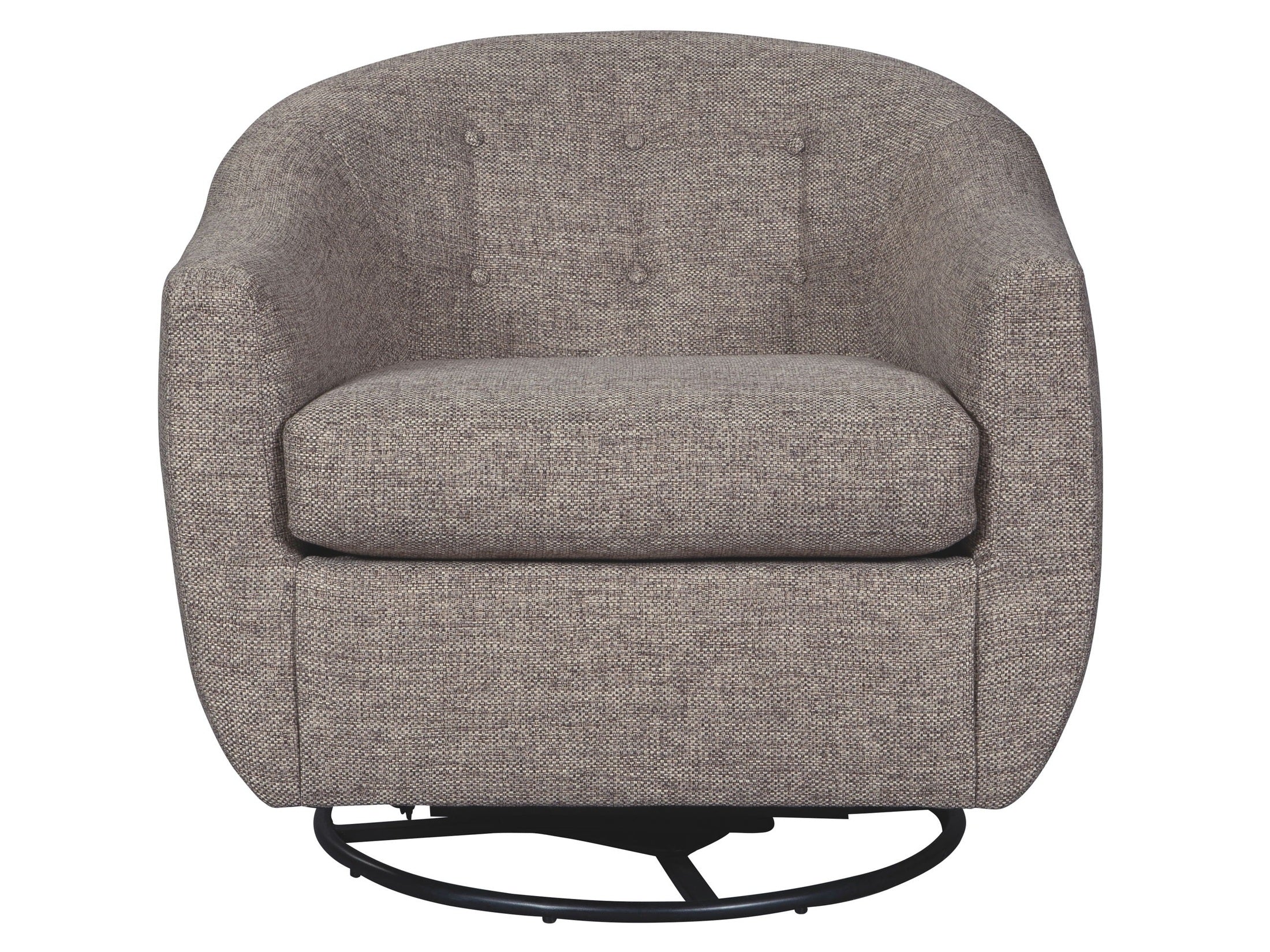 Upshur - Swivel Glider Accent Chair - Taupe
