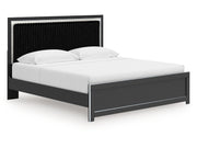 Birmonton - Upholstered Panel Bed With Roll Slats