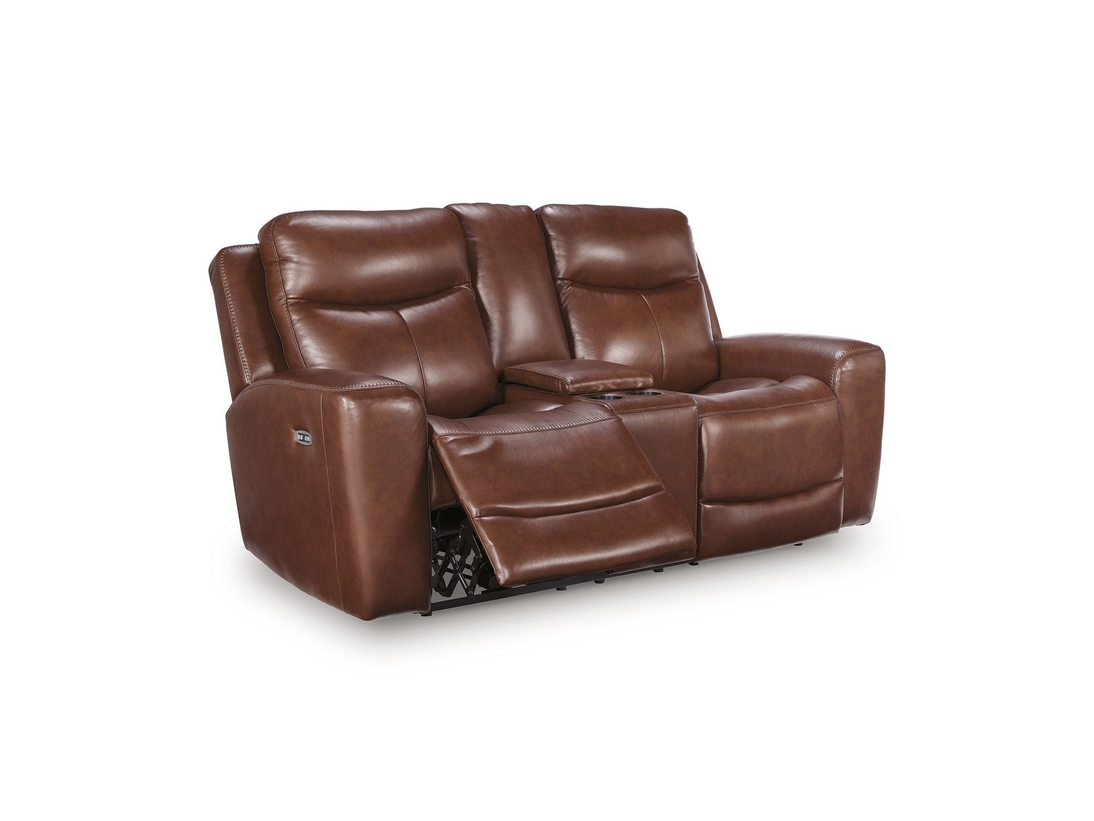 Bexhurst - Power Reclining Loveseat With Console / Adjustable Headrest