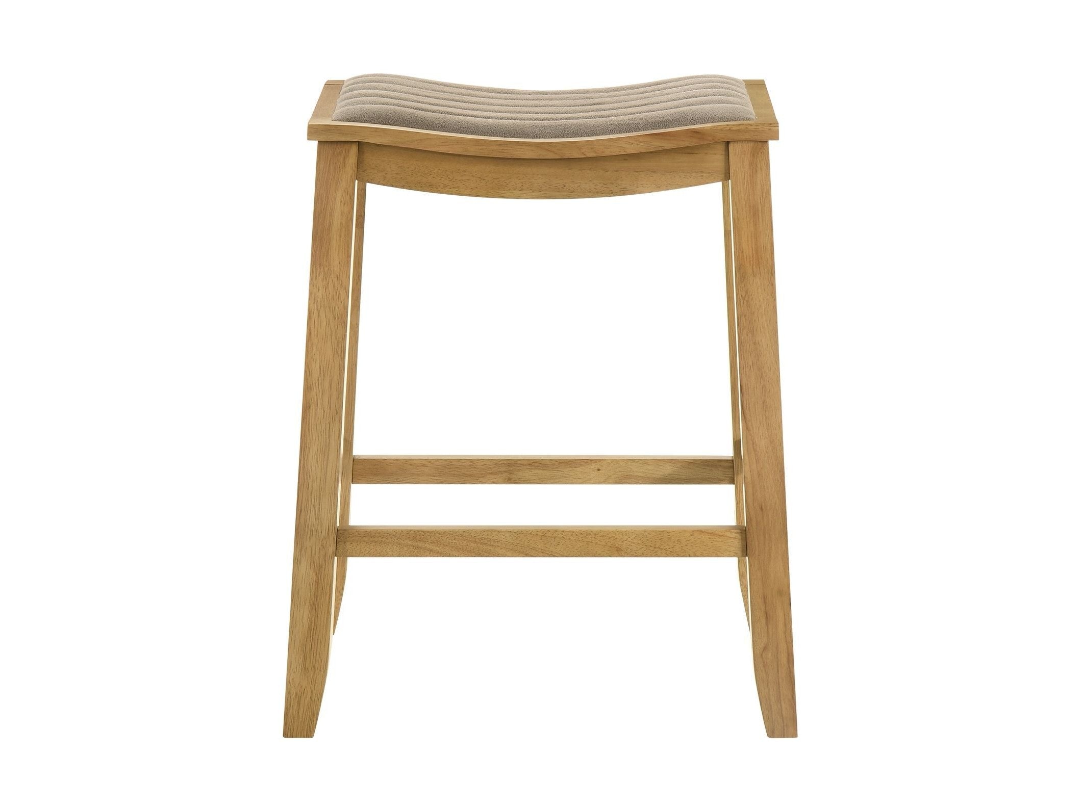 Iyani - Coastal Modern Wood Counter Height Kitchen Bar Stool