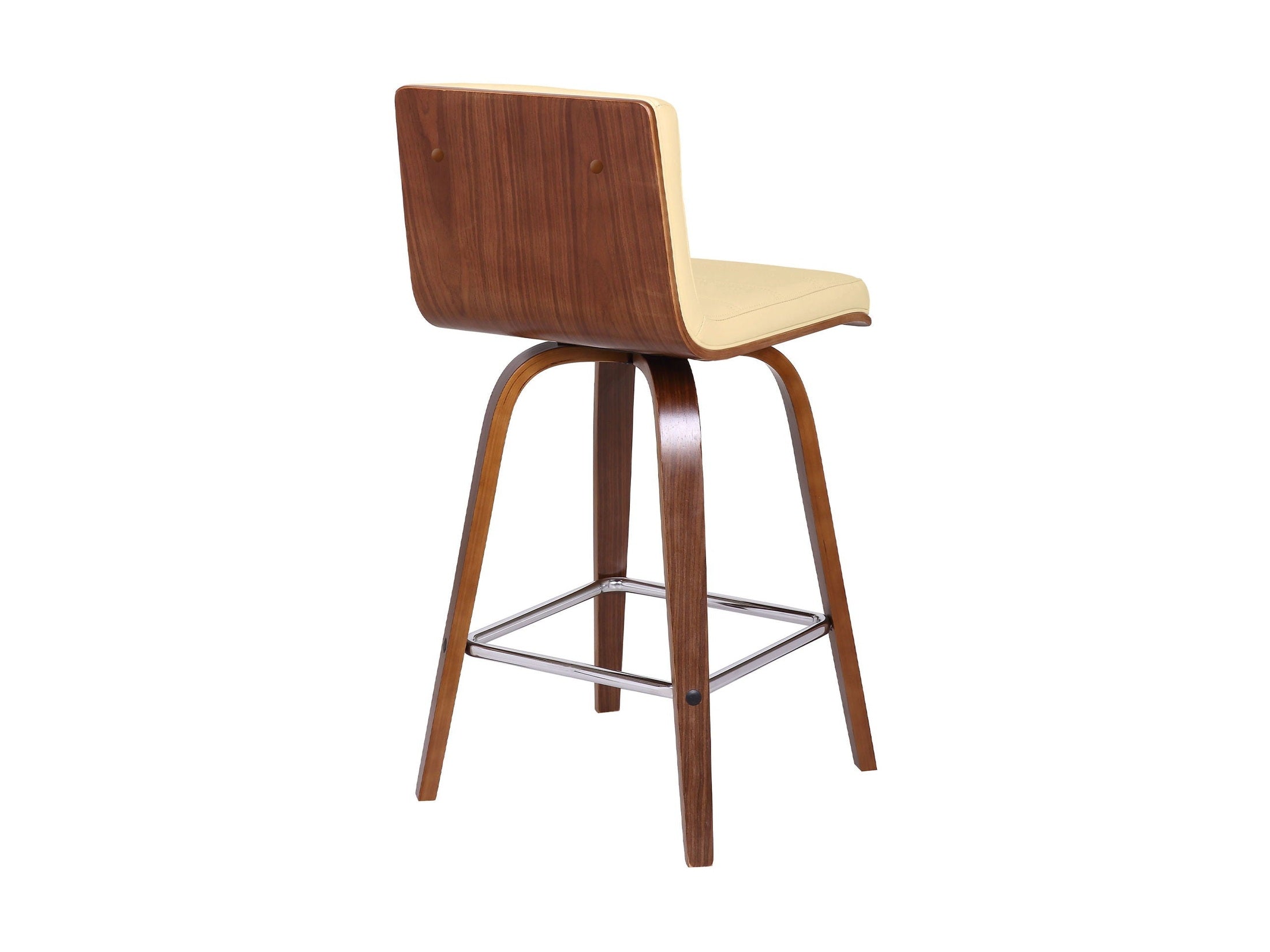 Vienna - 26" Swivel Counter Stool - Walnut Wood
