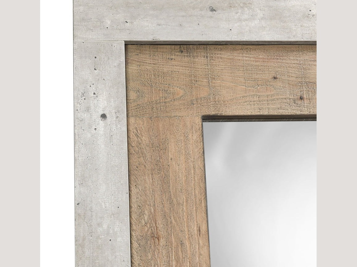 Charlotte - Mirror - Natural / Weathered Cement