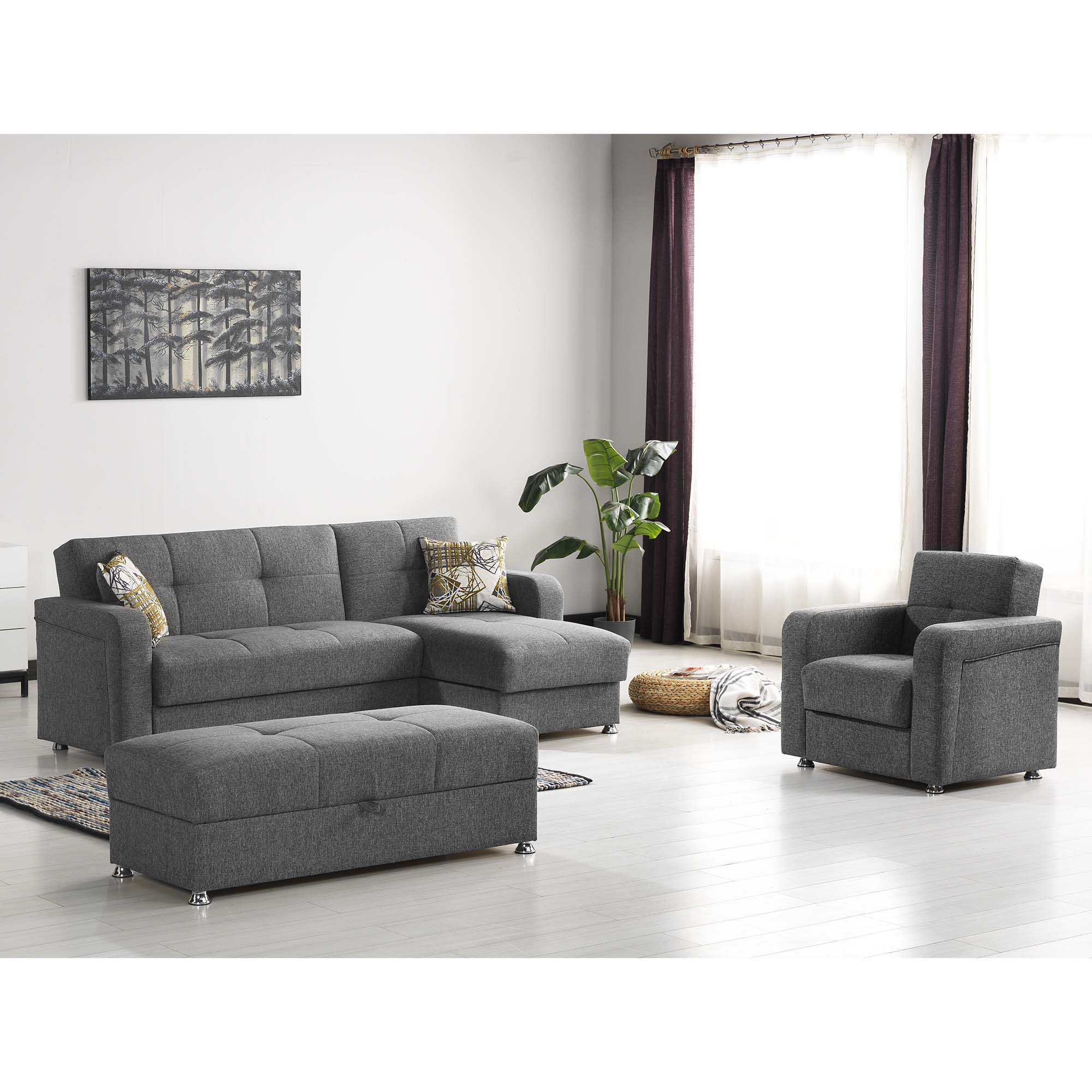 Ottomanson Harmony - Upholstered Convertible Ottoman With Storage