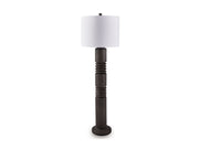 Fainwell - Poly Floor Lamp - Distressed Black