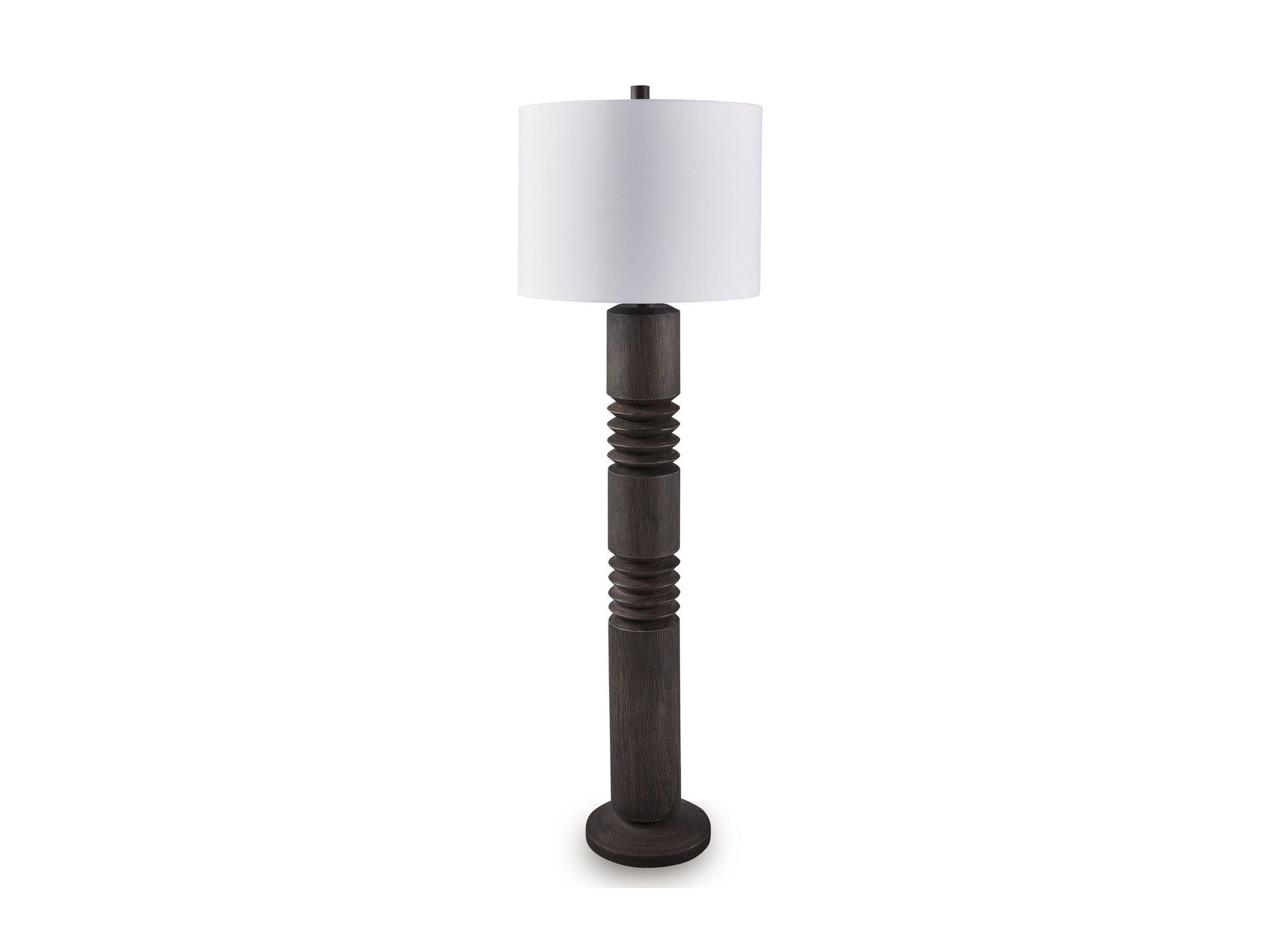 Fainwell - Poly Floor Lamp - Distressed Black