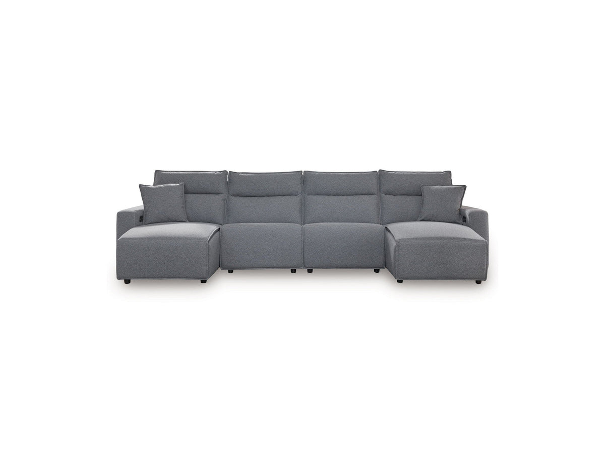 Modmax II - Reclining Sectional - Salt And Pepper