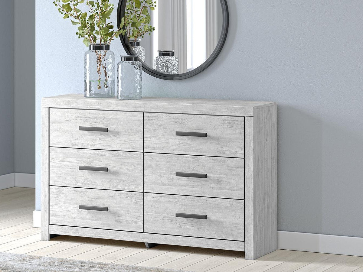 Cayboni - Six Drawer Dresser - Whitewash