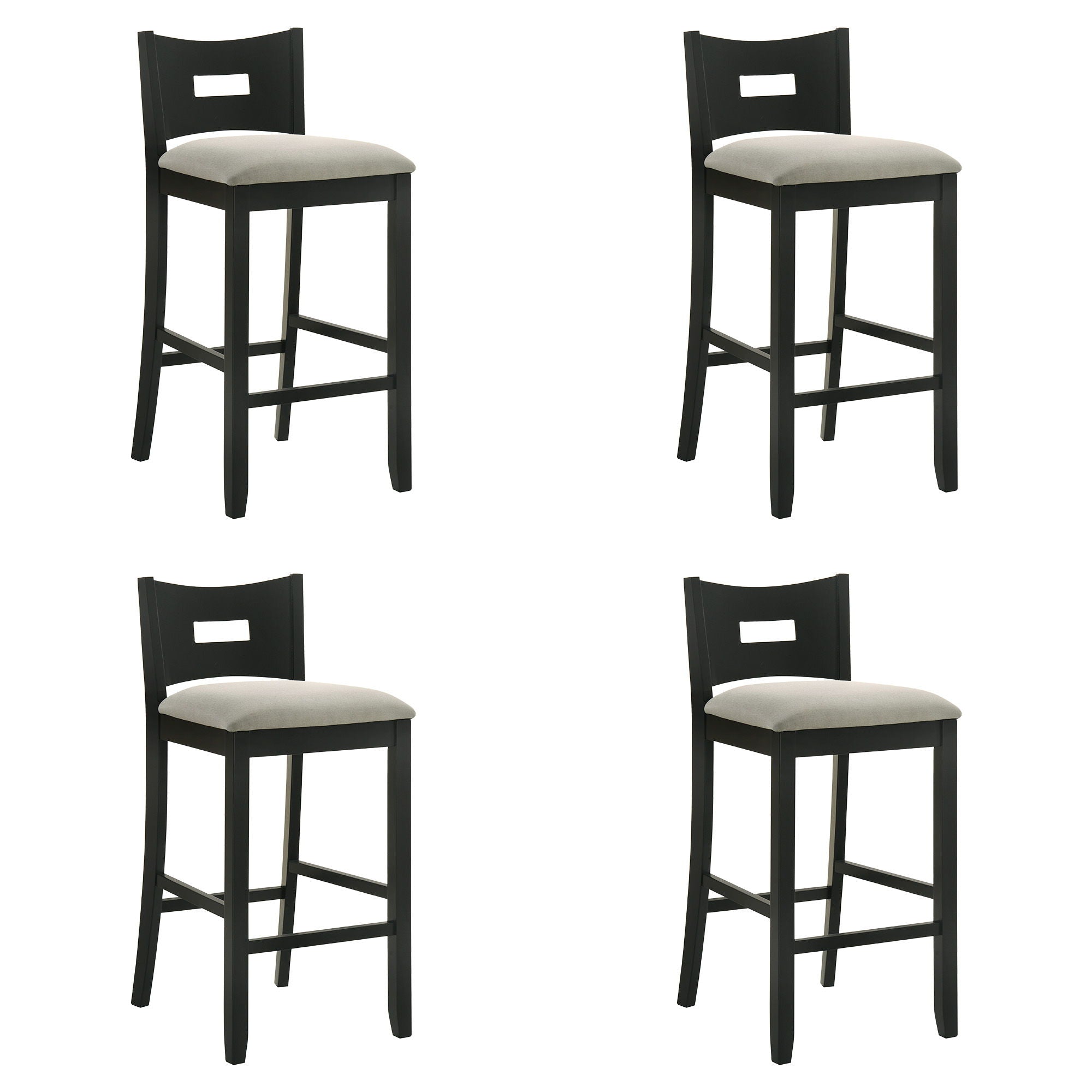 Ren - 26" Counter Height Rubberwood Barstool