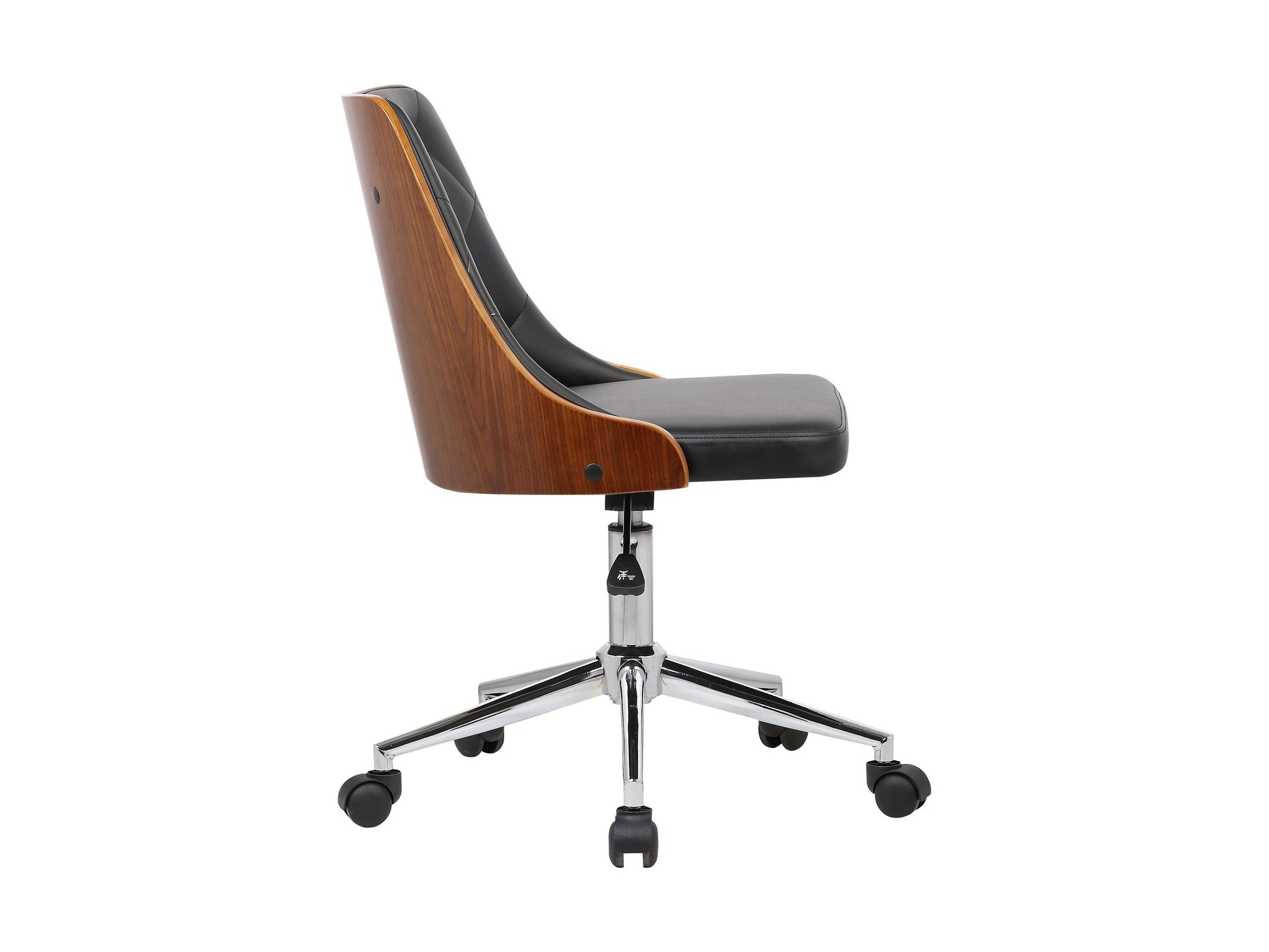 Diamond - Office Chair Veneer Back - Chrome / Black