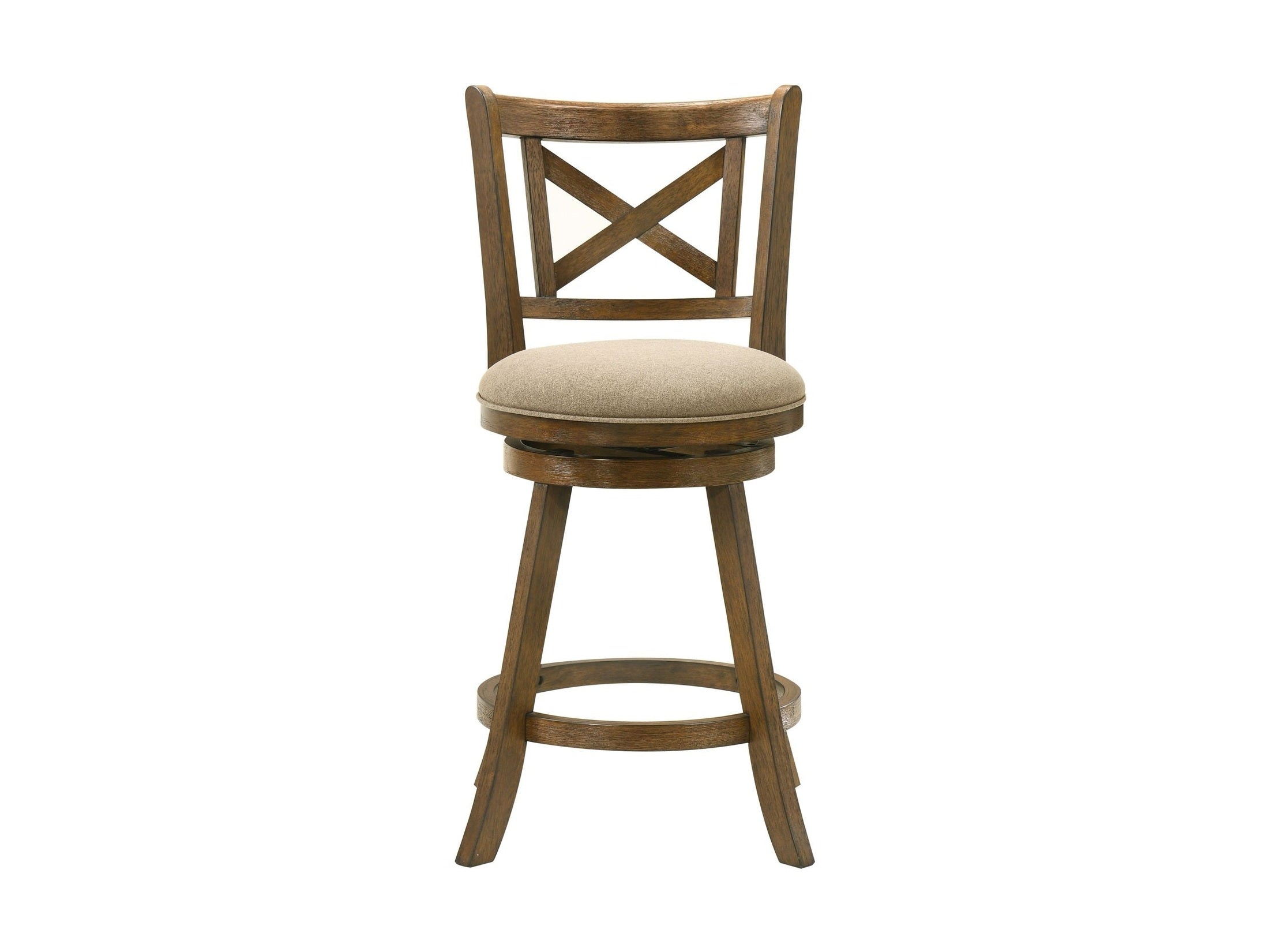 Kodi - Modern Farmhouse Swivel Wood Counter Height Kitchen Bar Stool