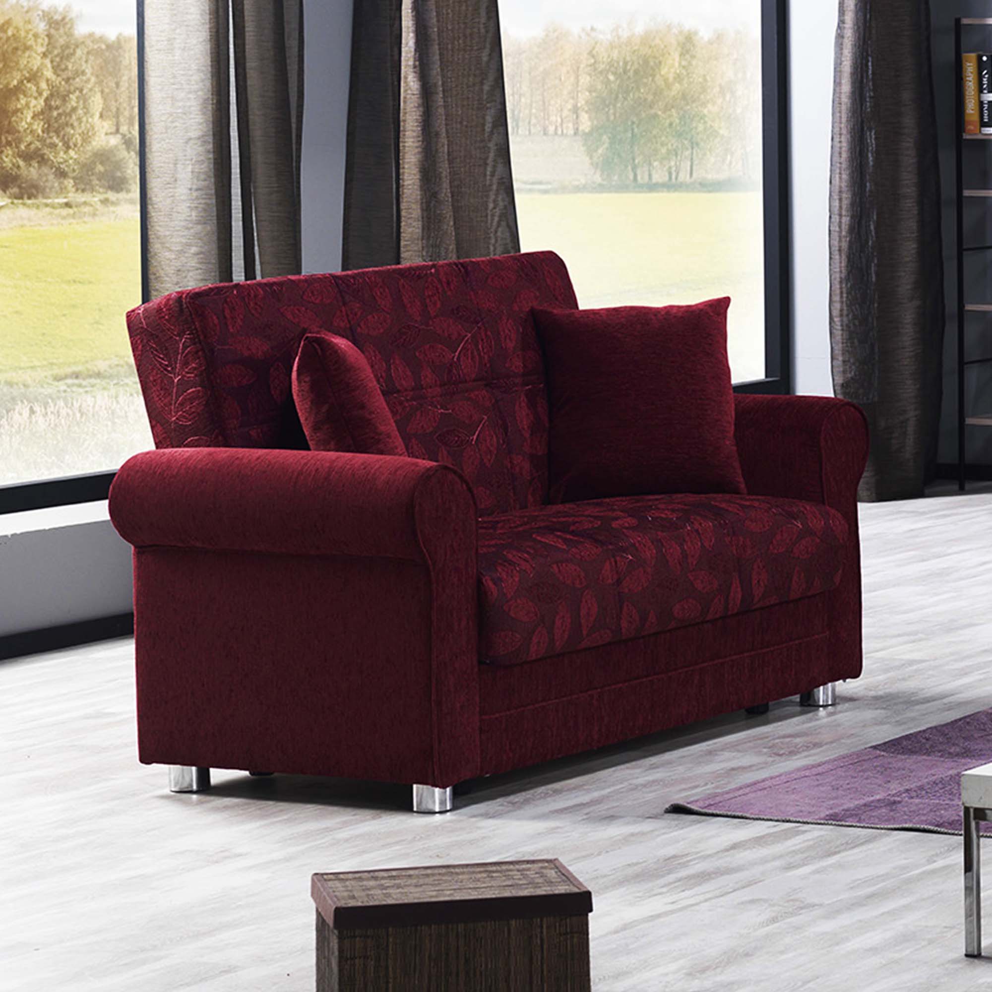 Ottomanson Rio Grande - Upholstered Convertible Loveseat With Storage
