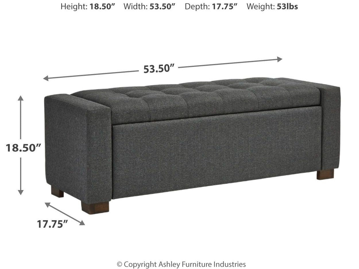 Cortwell - Storage Bench - Gray
