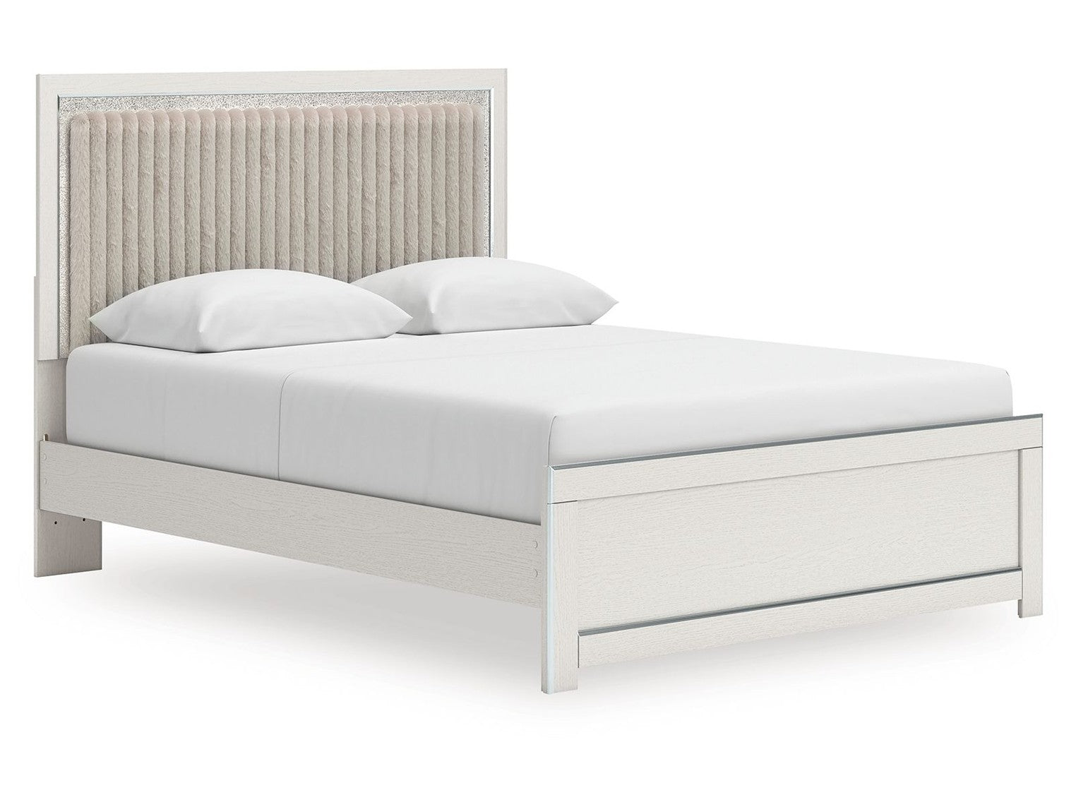 Birmonton - Upholstered Panel Bed With Roll Slats