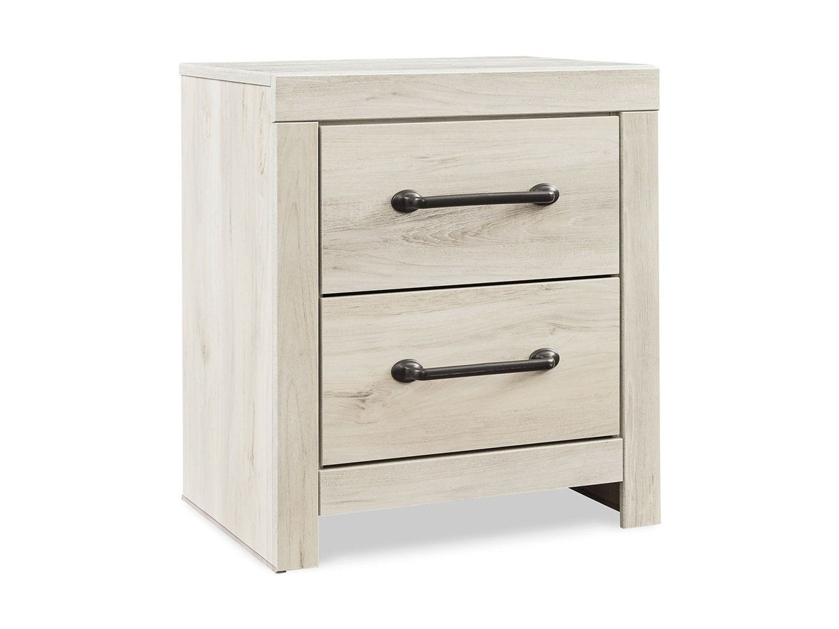 Cambeck - Two Drawer Night Stand - Whitewash