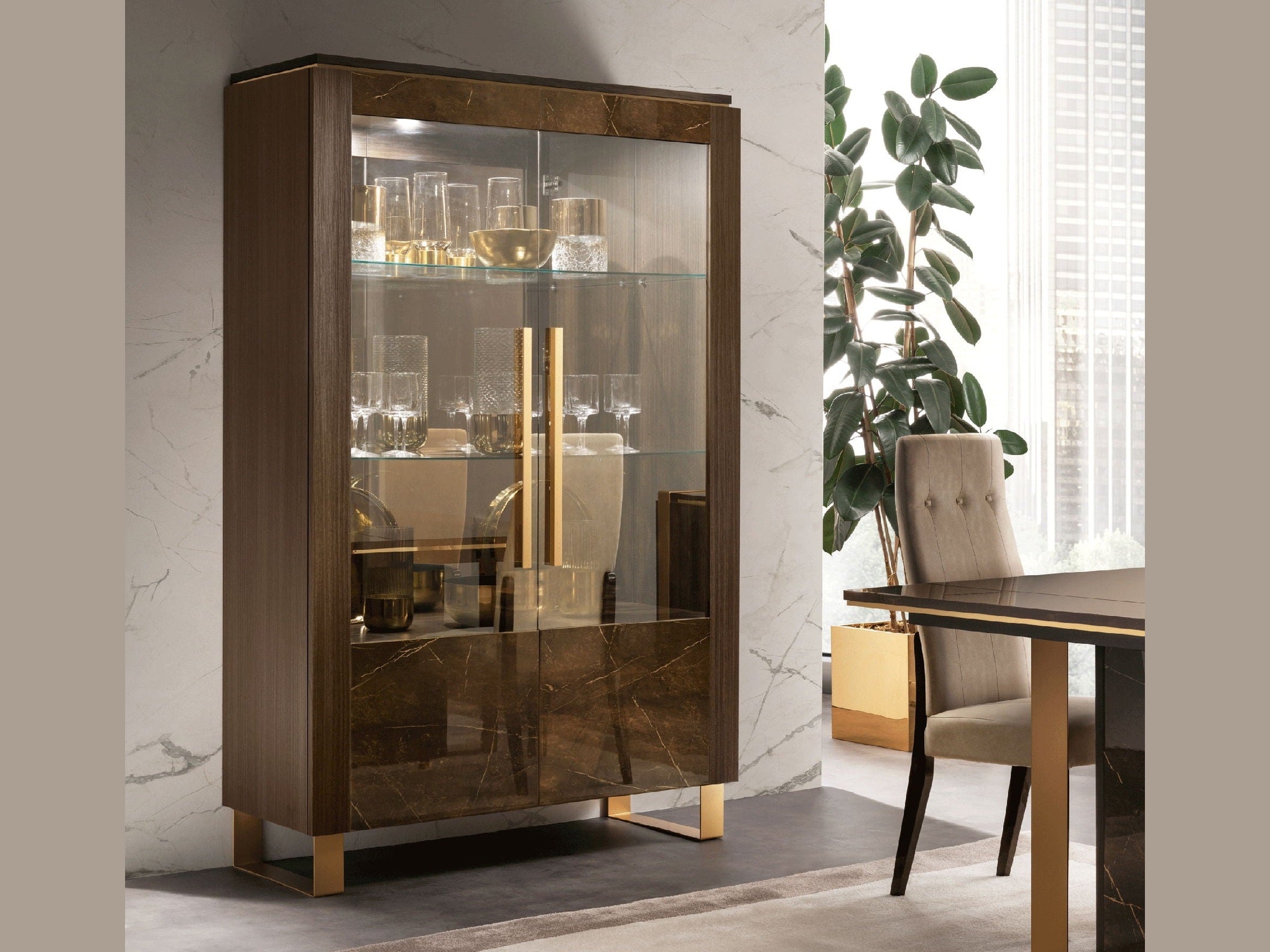 Essenza - 2 Door China - Dark Brown