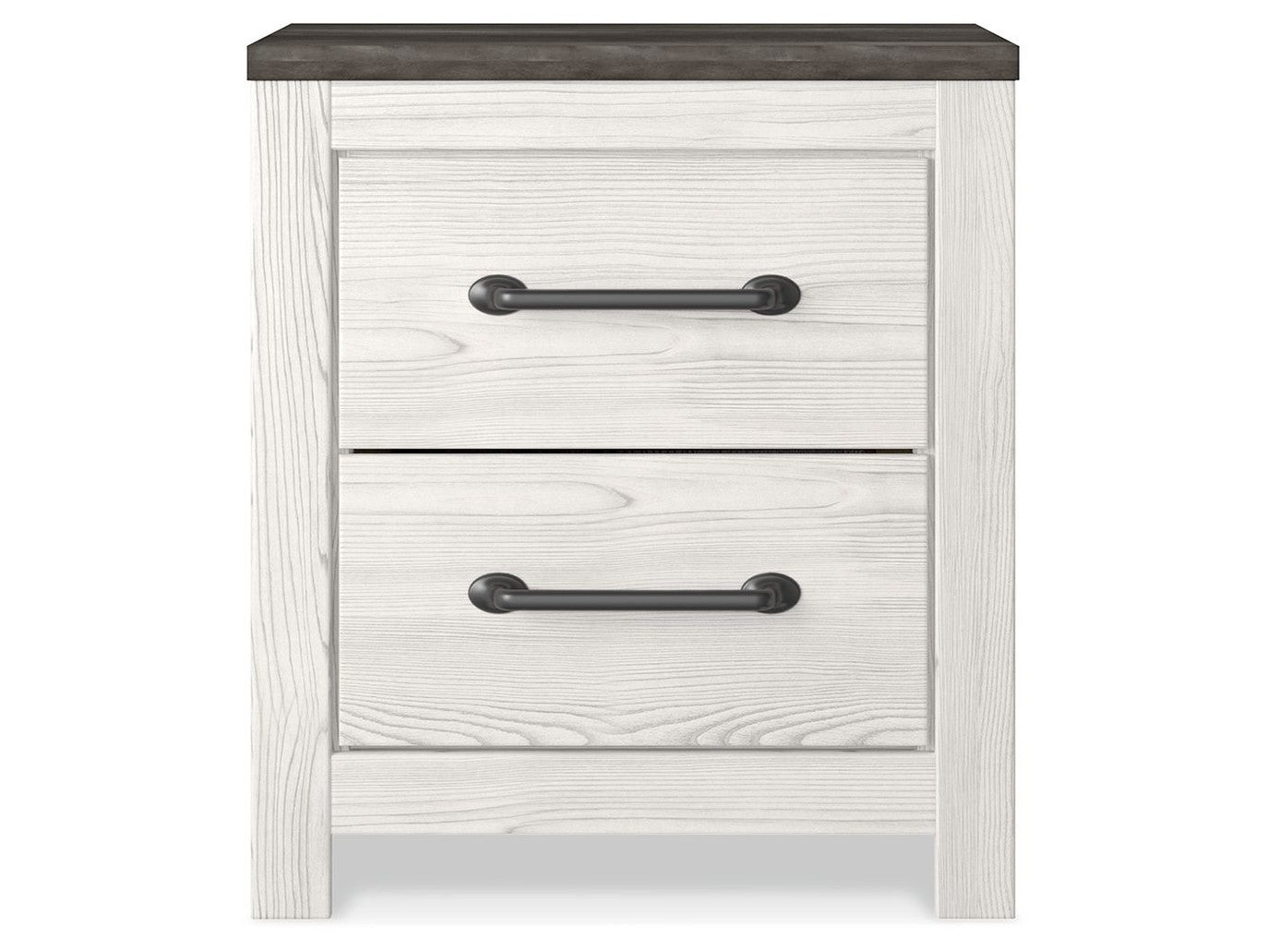 Gerridan - Two Drawer Night Stand - White / Gray