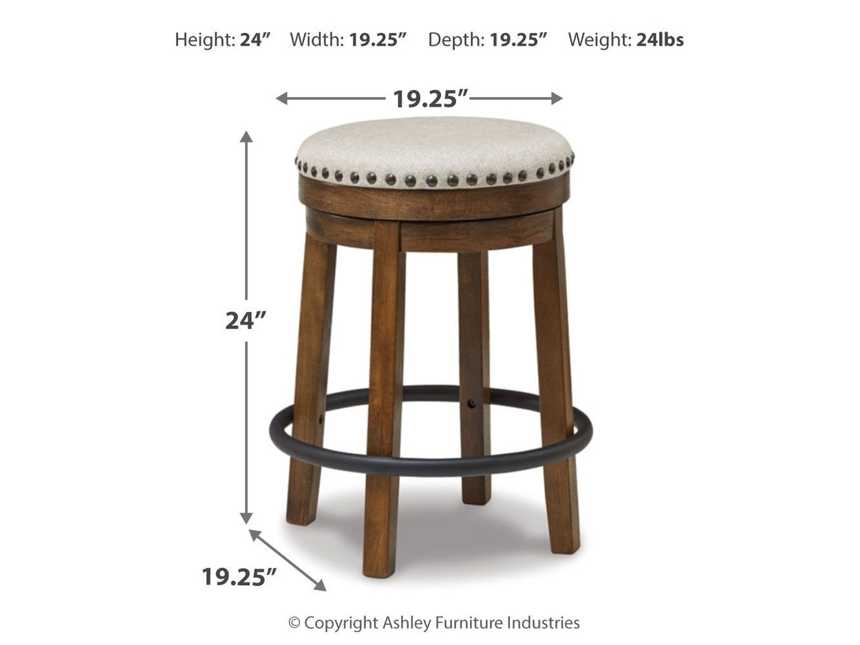 Valebeck - Upholstered Swivel Stool