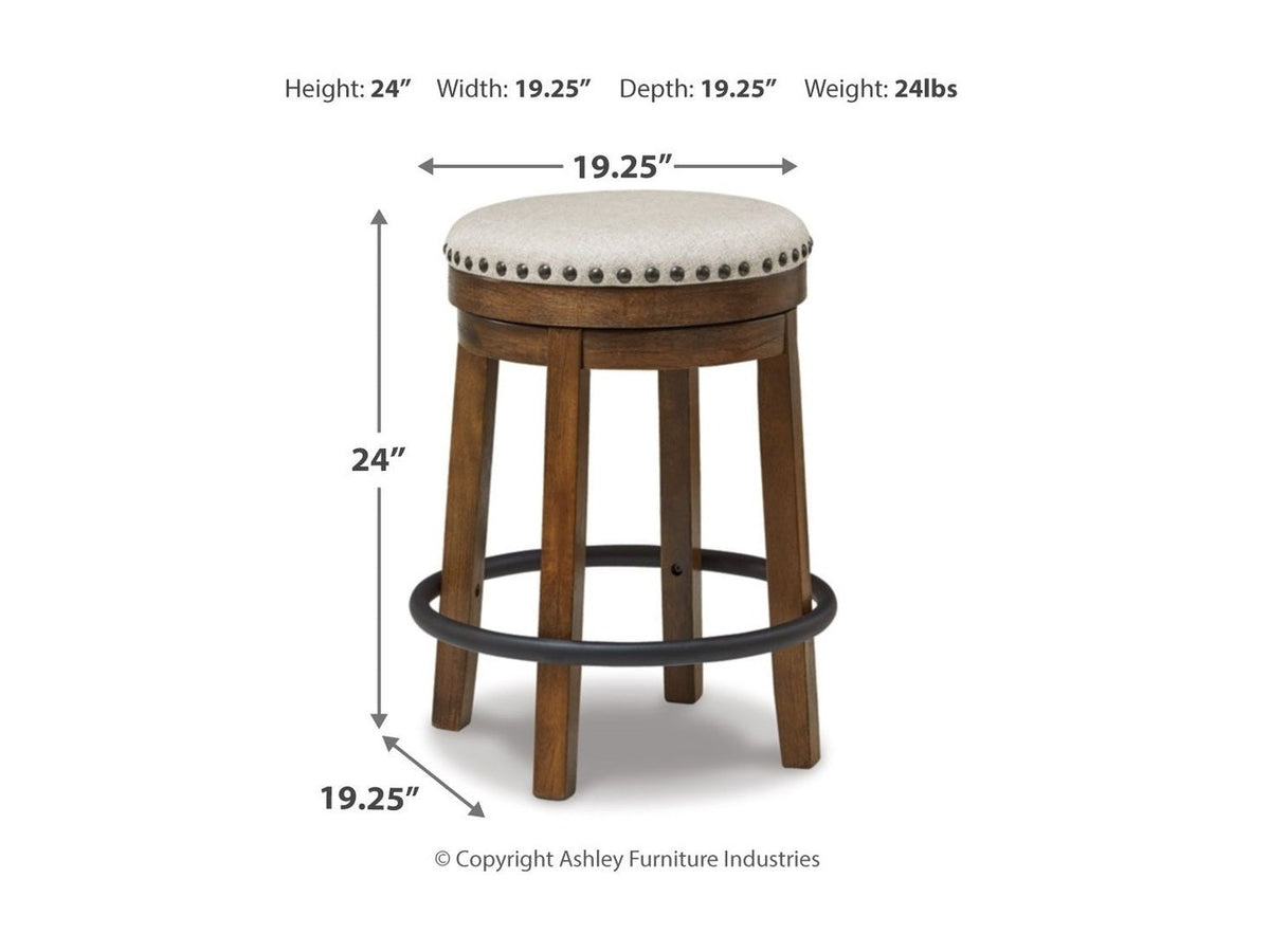 Valebeck - Upholstered Swivel Stool