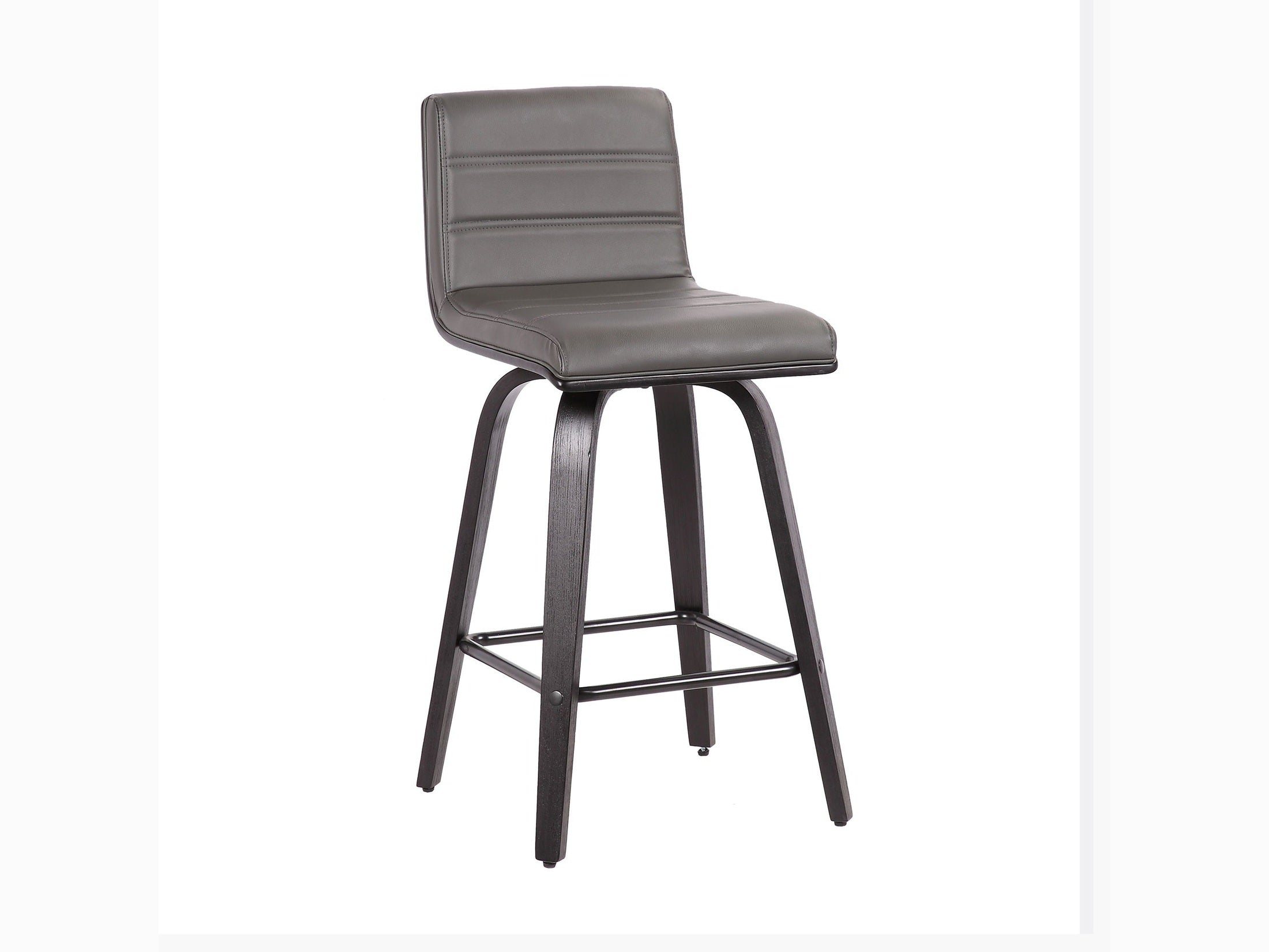 Vienna - 26" Swivel Counter Stool - Black Wood