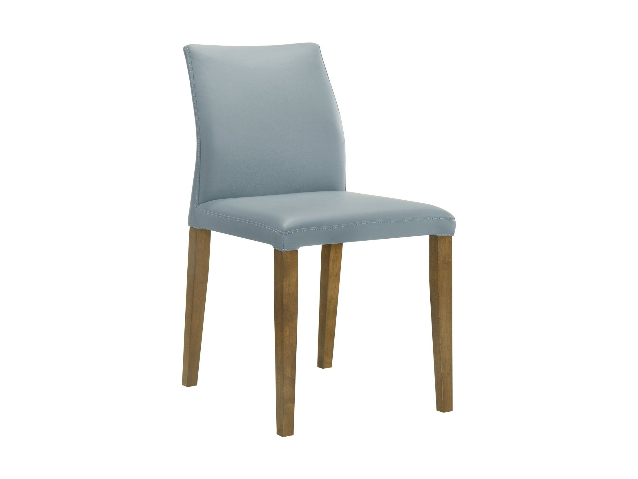 Elyza - Full Back Top Grain Leather Upholstered Wood Dining Chairs (Set of 2)