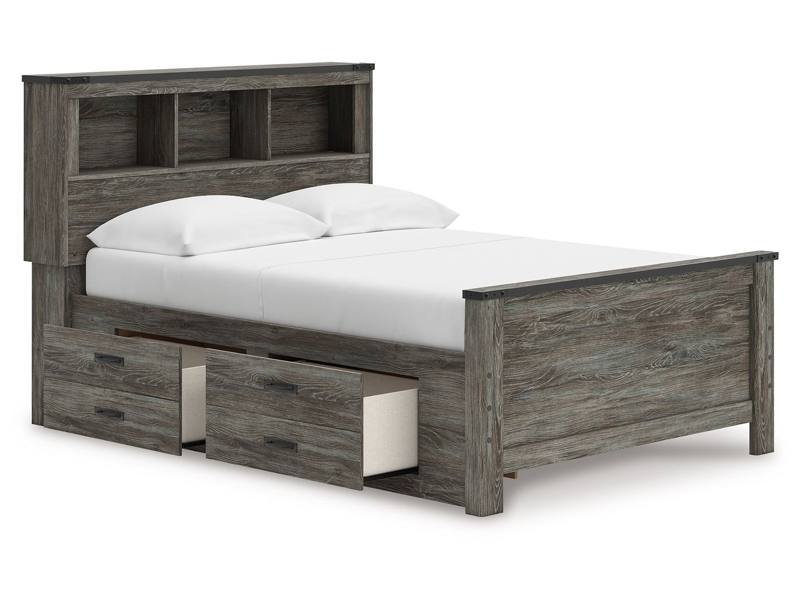 Frandern - Bookcase Panel Bed