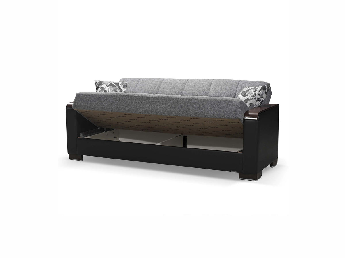 Ottomanson Armada X - Upholstered Convertible Wood Trimmed Sofabed With Storage