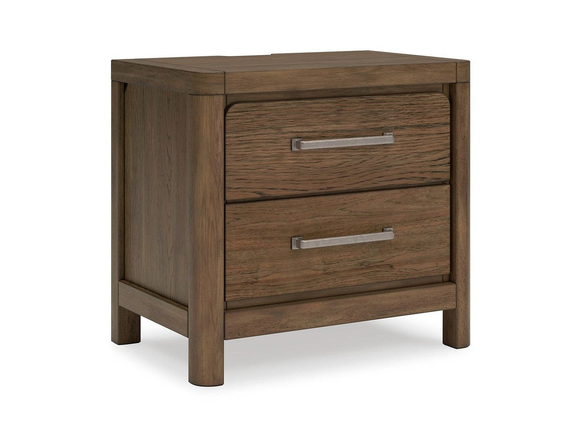 Cabalynn - Two Drawer Night Stand - Light Brown