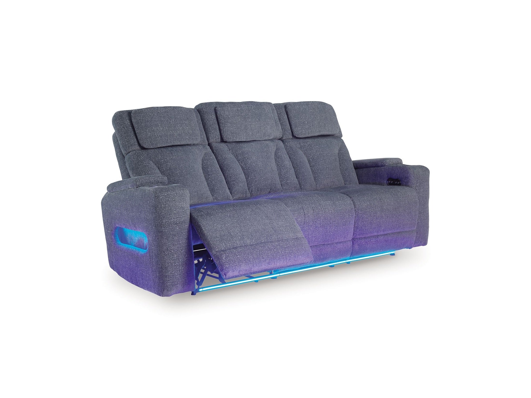 Studio Cave - Power Reclining Sofa - Steel