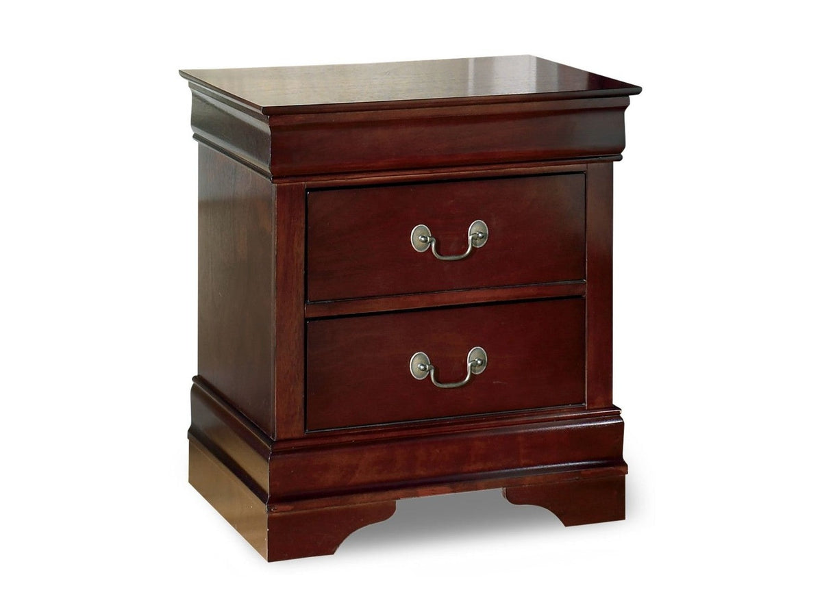 Alisdair - Two Drawer Night Stand - Reddish Brown