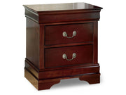 Alisdair - Two Drawer Night Stand - Reddish Brown