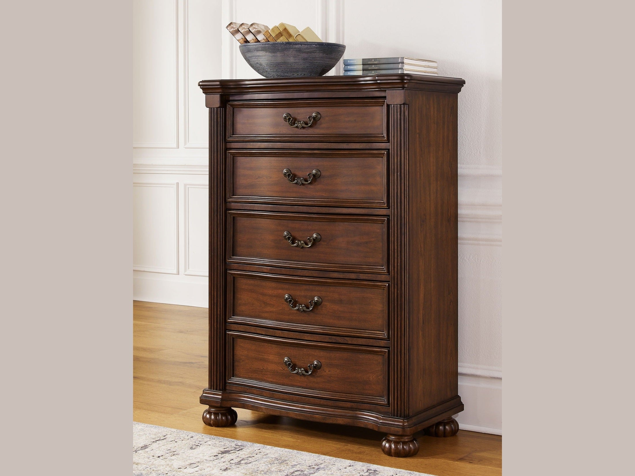 Lavinton - Five Drawer Chest - Brown