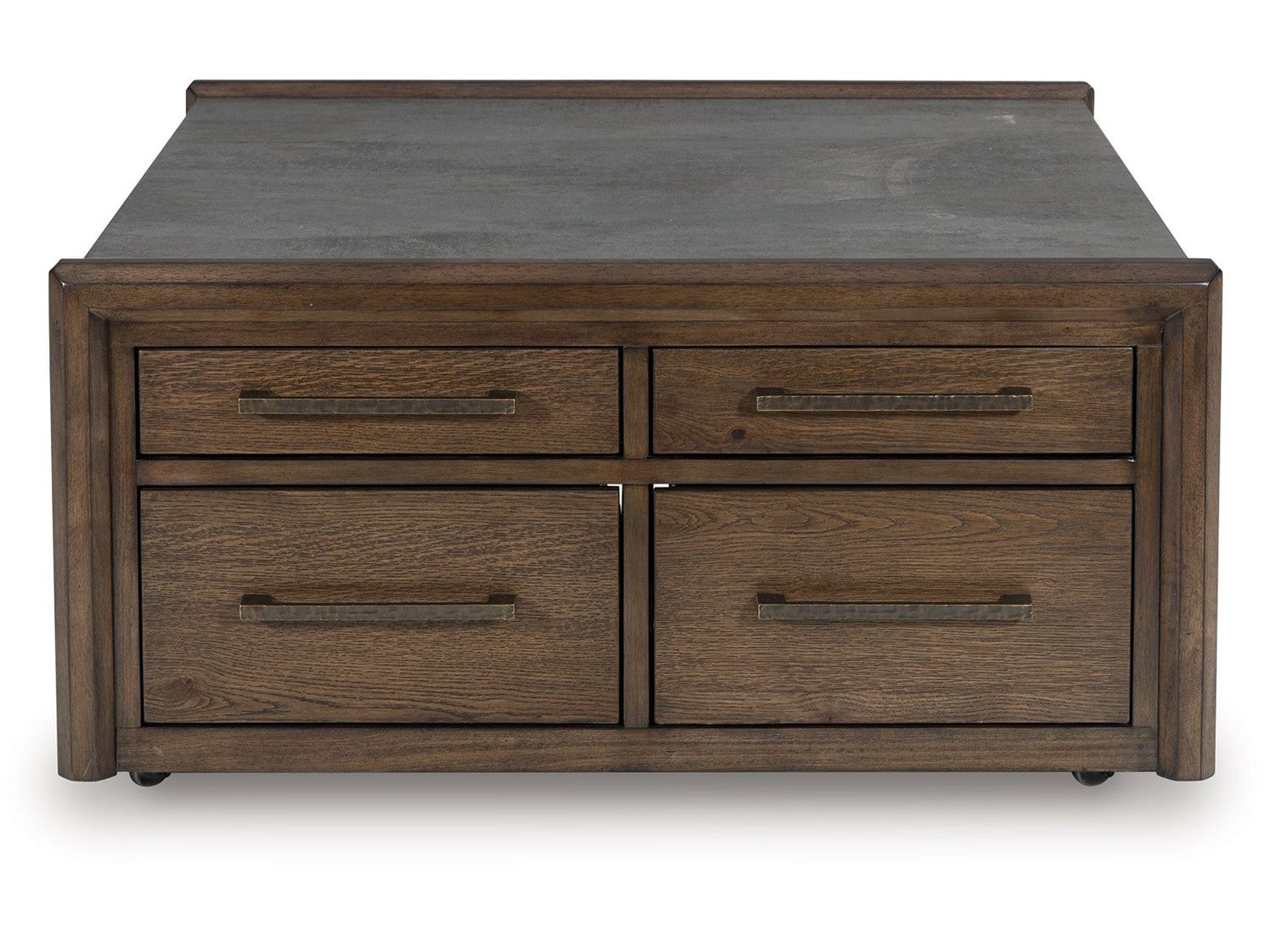 Kallenny - Square Cocktail Table - Brown / Gray