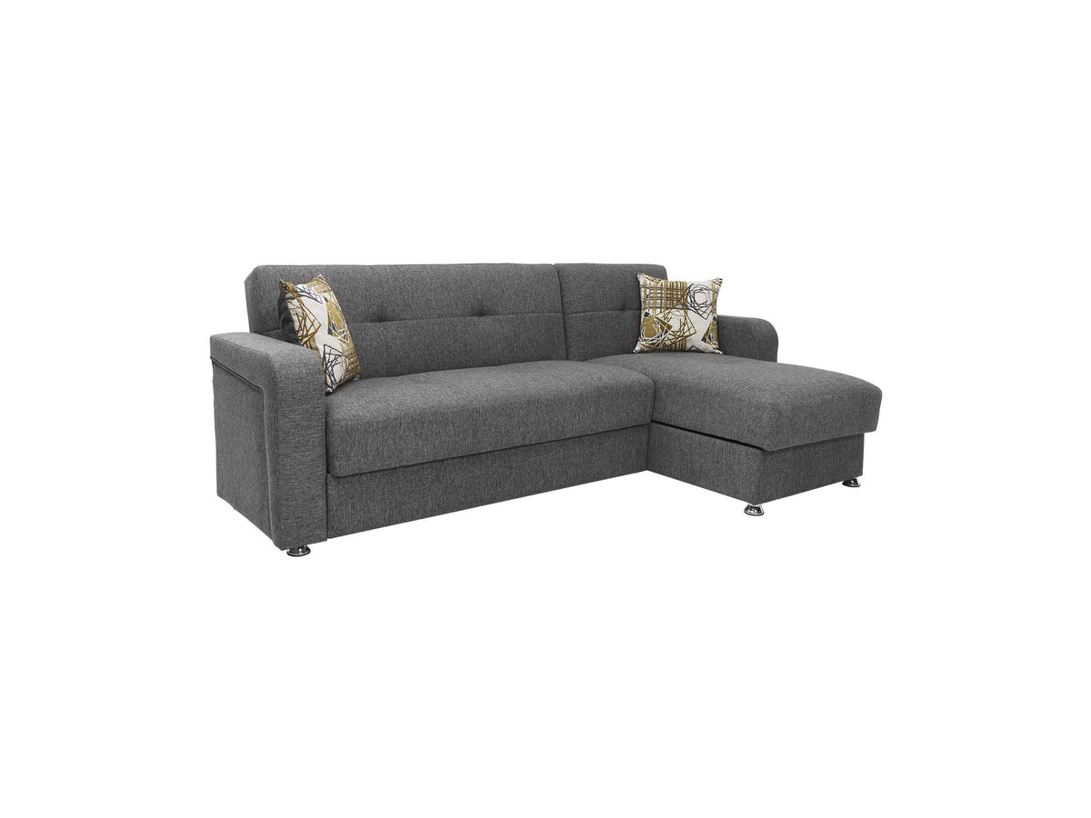 Ottomanson Harmony - Upholstered Convertible Chaise Lounge With Storage