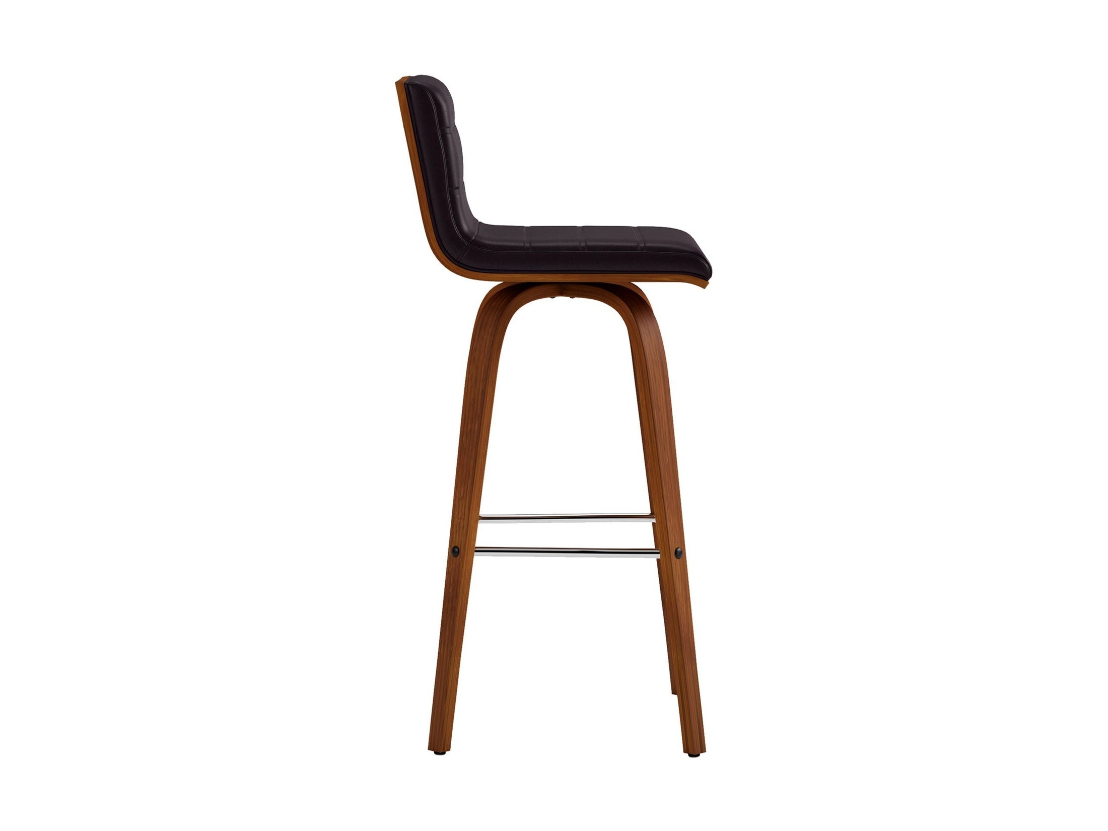 Vienna - 30" Swivel Bar Stool - Walnut Wood