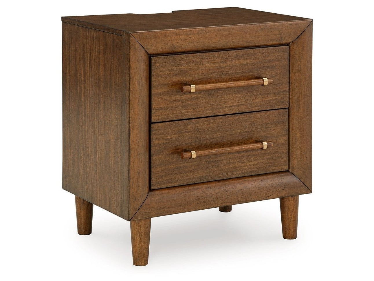 Lyncott - Two Drawer Night Stand - Brown