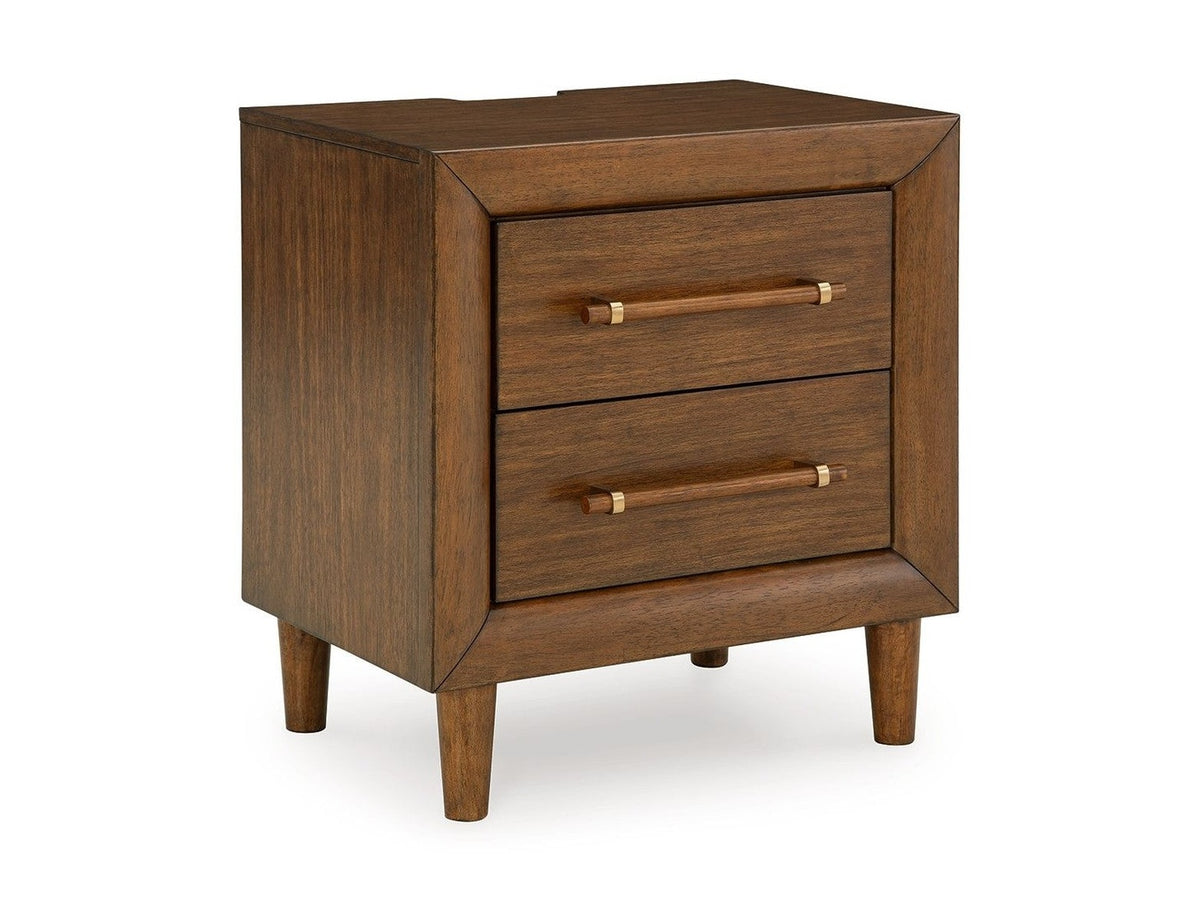 Lyncott - Two Drawer Night Stand - Brown