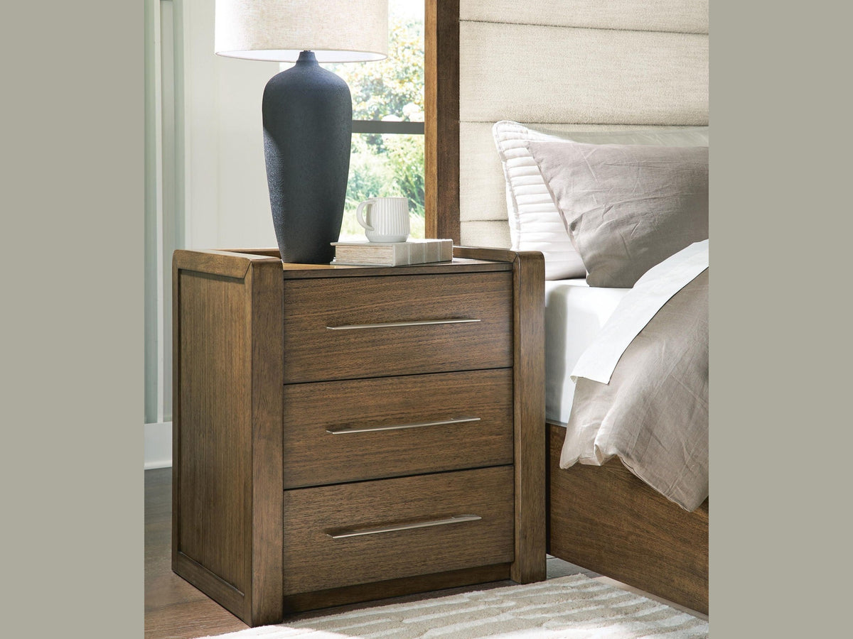 Marxmore - Three Drawer Night Stand - Brown