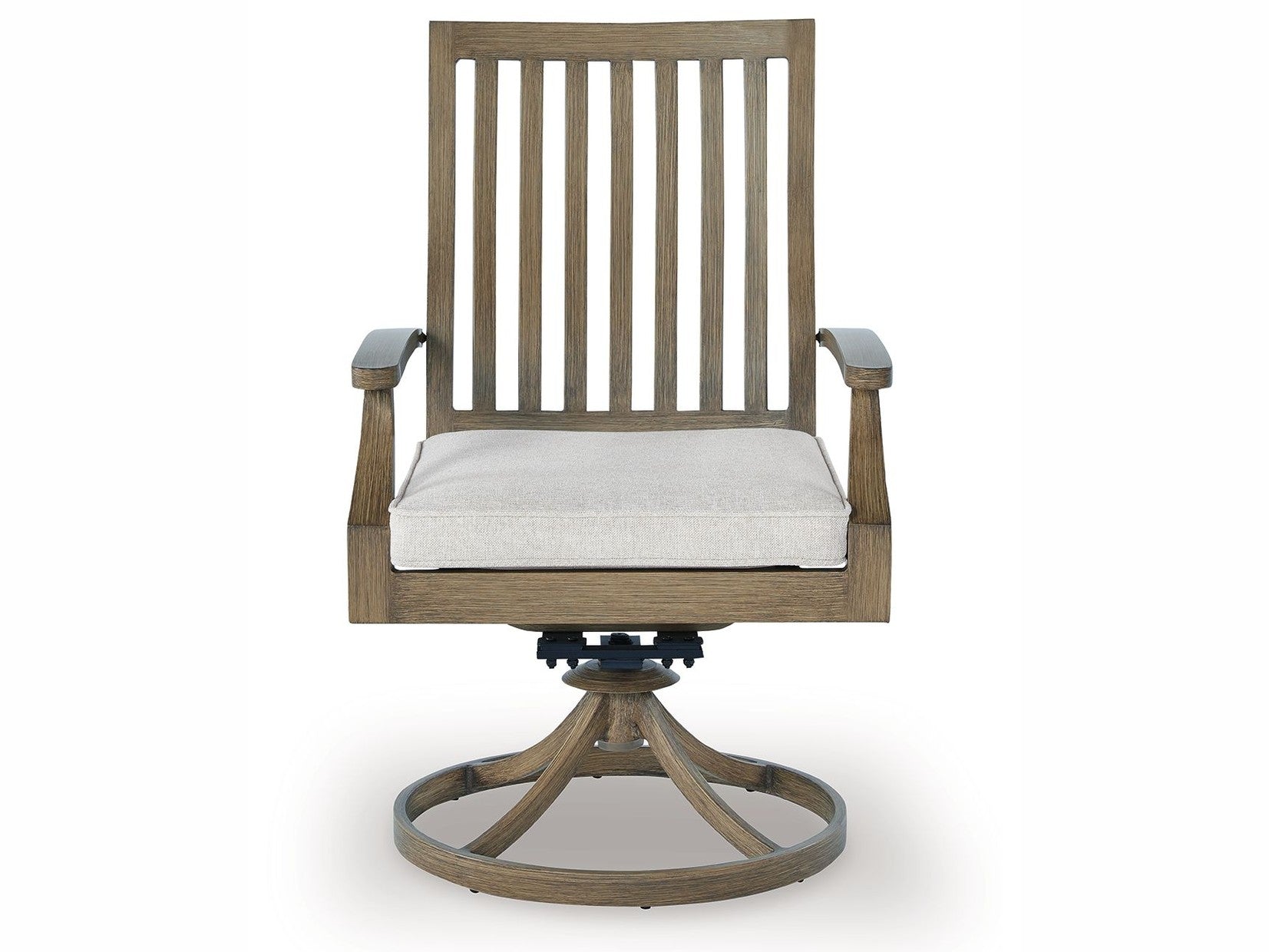 Rainier Ranch - Swivel Chair With Cushion (Set of 2) - Brown / Beige