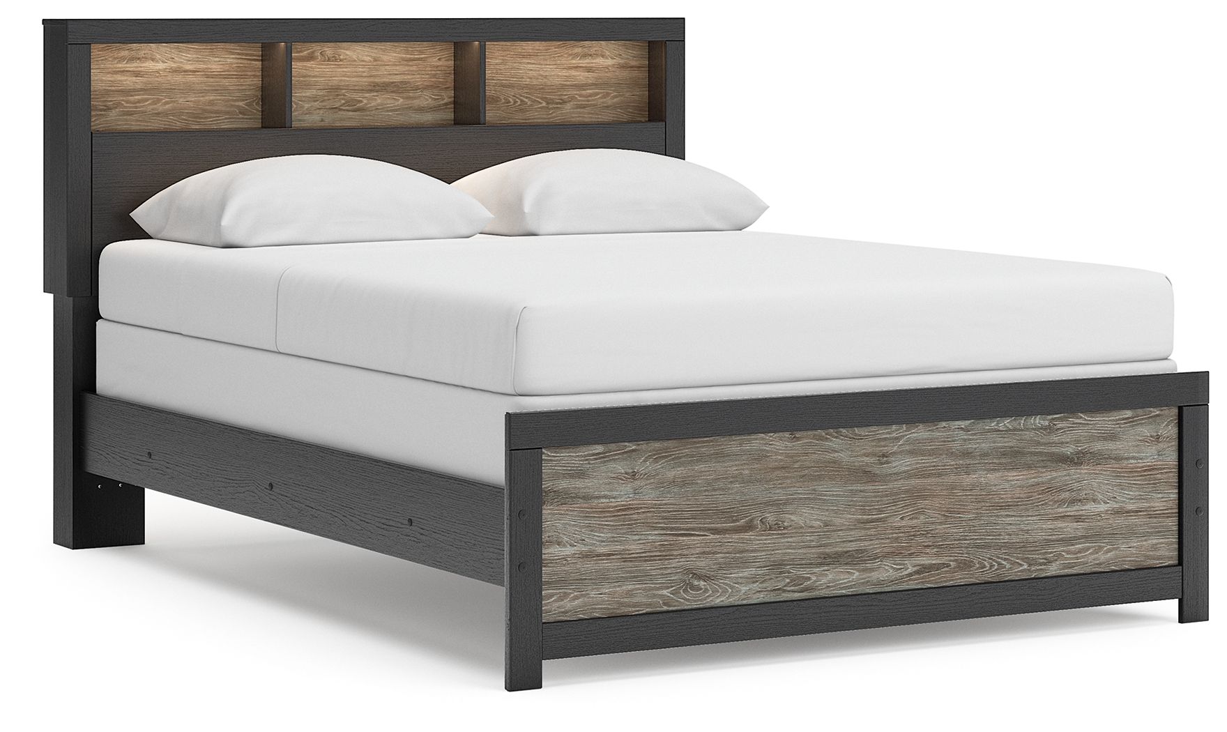 Jonnifer - Lighted Bookcase Panel Bed