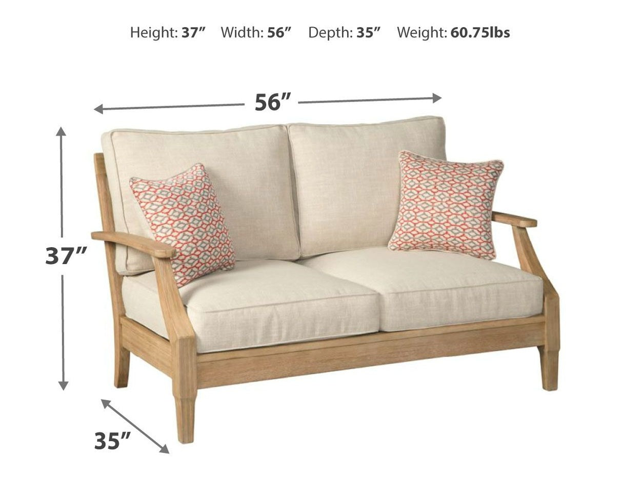 Clare View - Loveseat w/Cushion - Beige