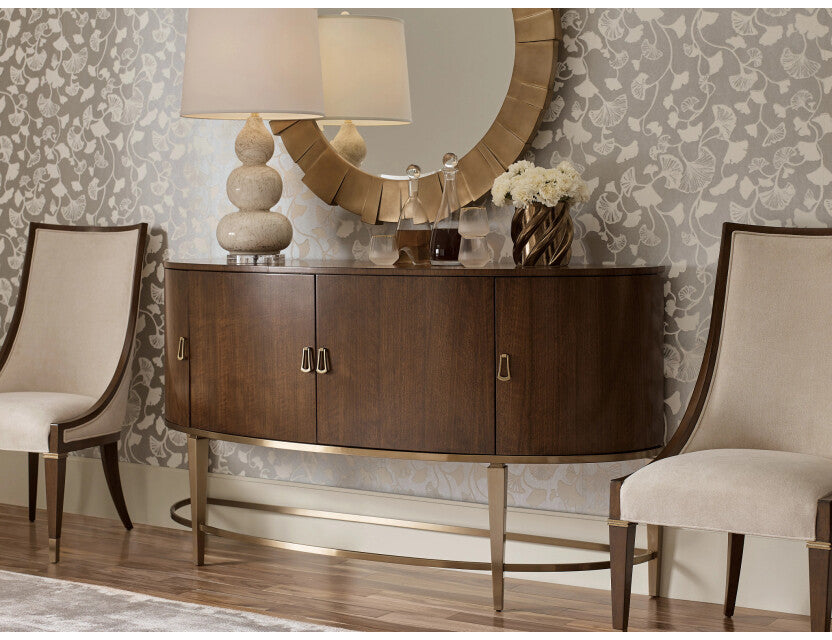 American Drew Gardner Demilune Sideboard